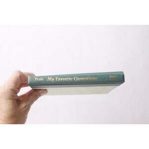 Peale Favorite Quotations Harper & Row Hardcover Book Reference ~ 260302-WH 884